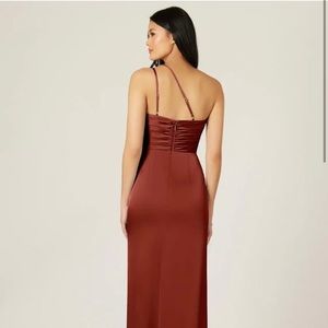 Rust bridesmaid dress